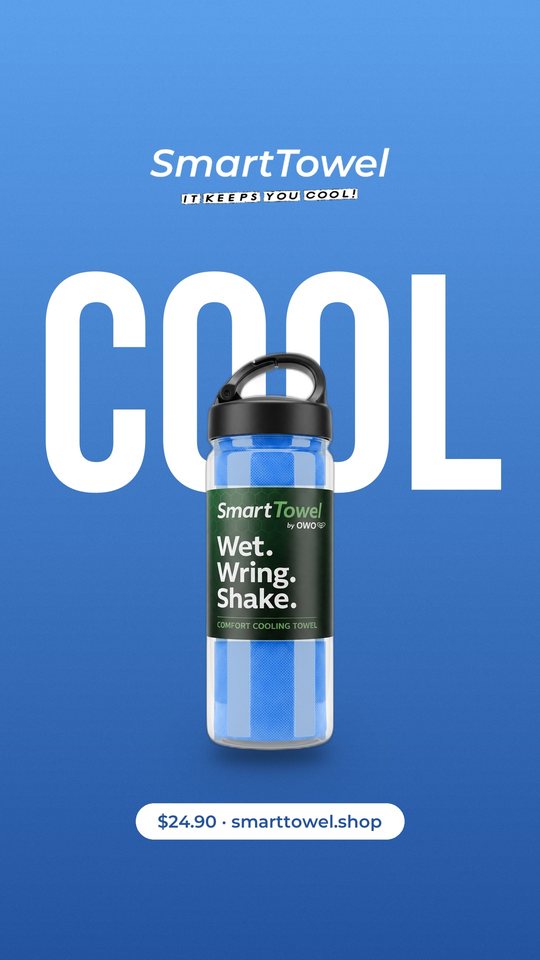 Smart Towel ad 05: One word. COOL.