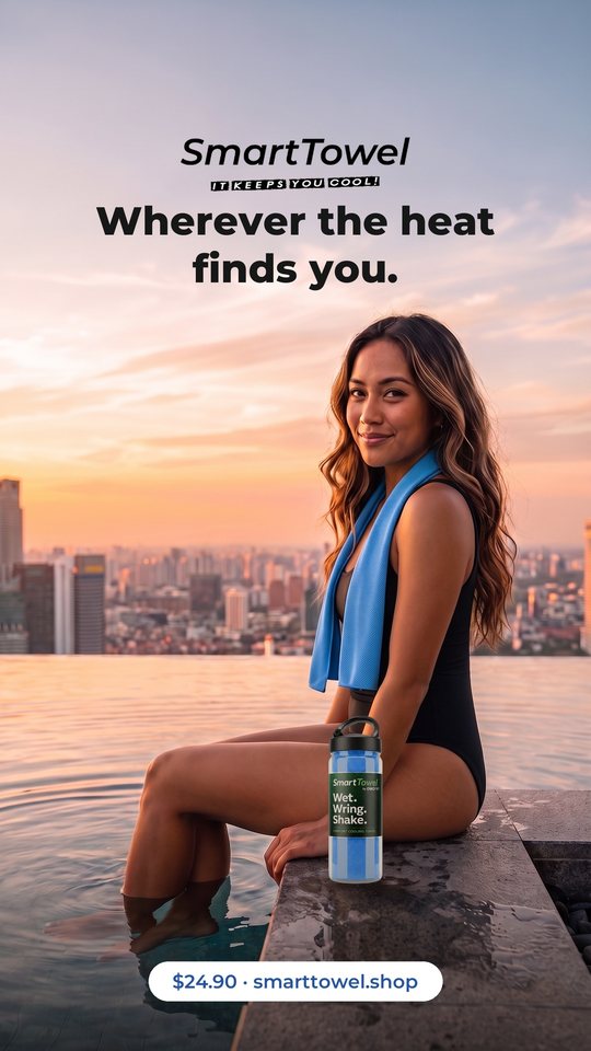 Smart Towel ad 10: Wherever the heat finds you.